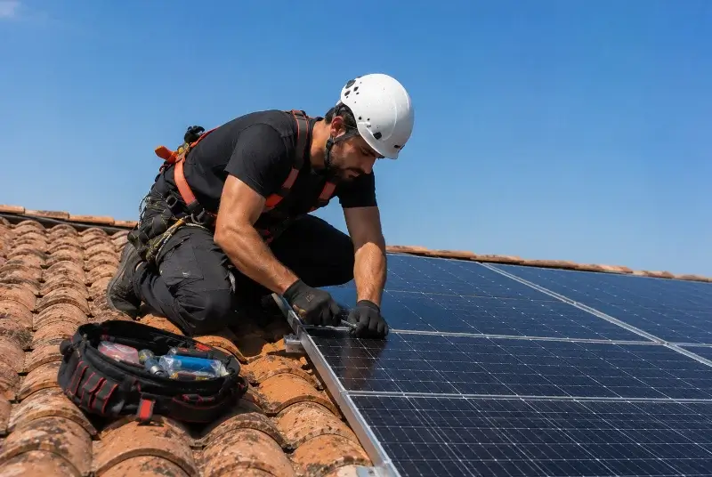 Maintenance et monitoring de panneaux solaires à Vingrau